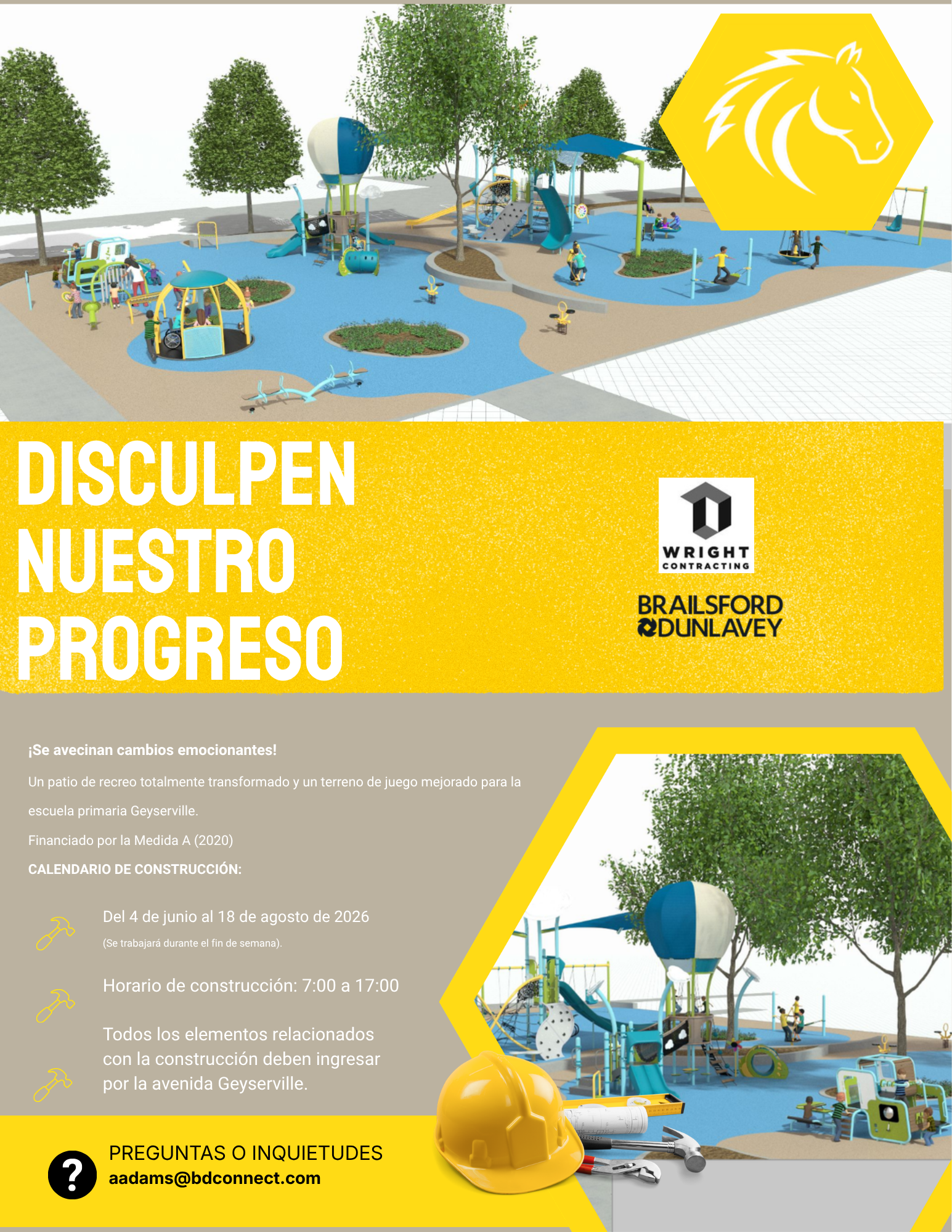 Un patio de recreo totalmente transformado y un terreno de juego mejorado para la escuela primaria Geyserville.